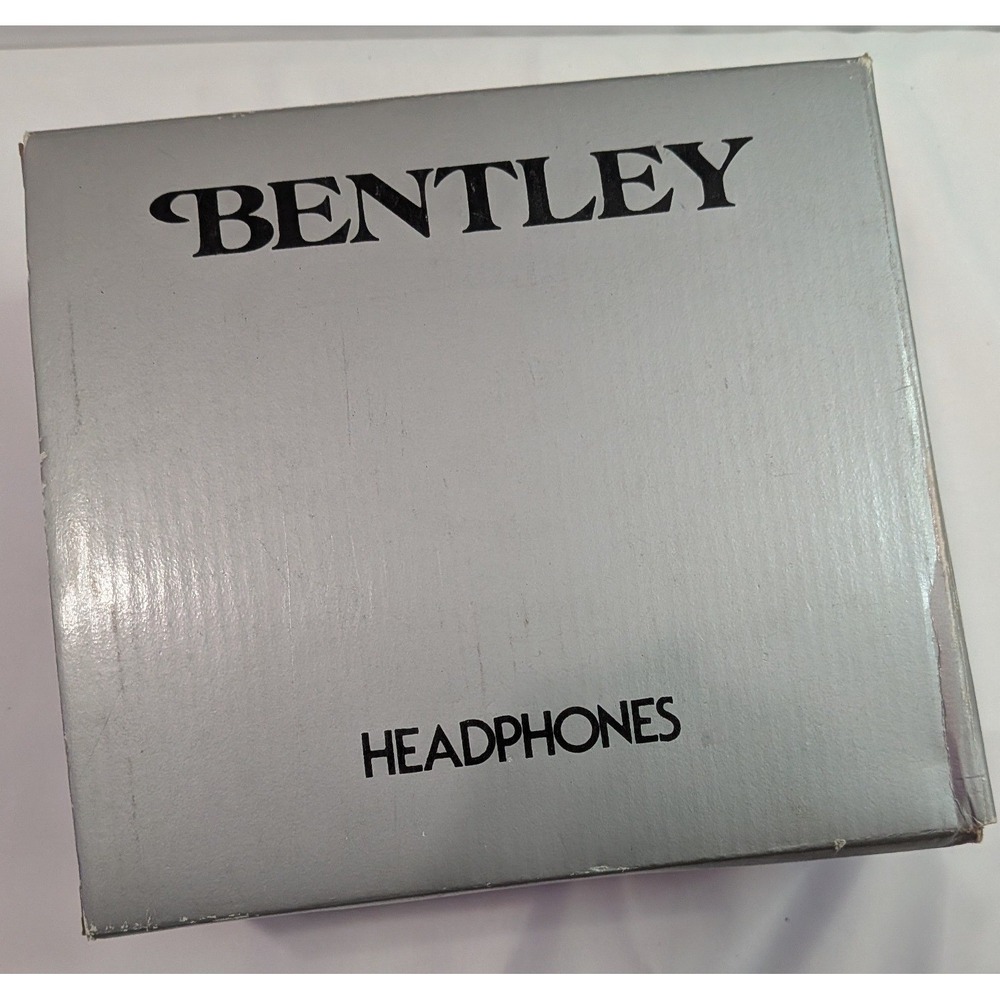Bentley Headphones Unisex OS Black Good Vintage Wired Over-Ear Audio Box